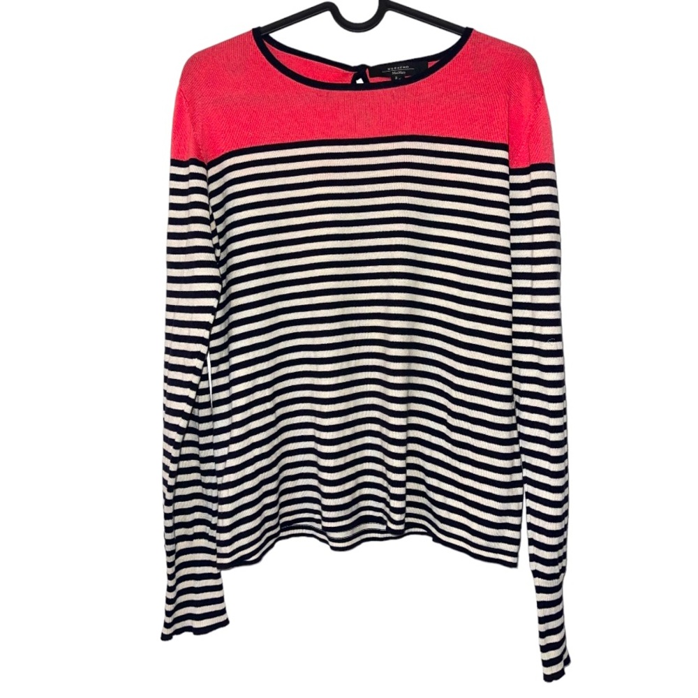 MaxMara Weekend Coral‎ Navy White Stripe Sweater